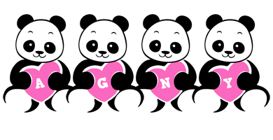 Agny love-panda logo