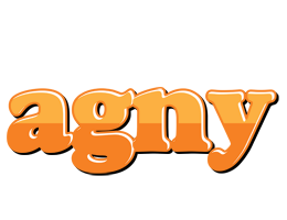 Agny orange logo