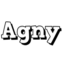 Agny snowing logo