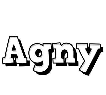 Agny snowing logo