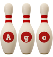 Ago bowling-pin logo