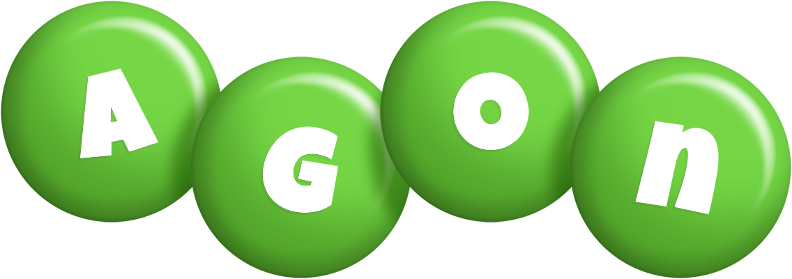 Agon candy-green logo