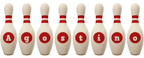 Agostino bowling-pin logo