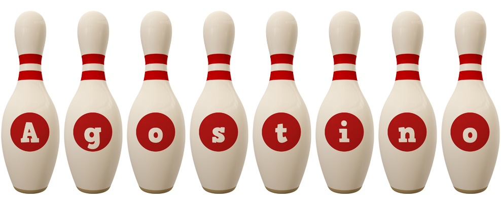 Agostino bowling-pin logo