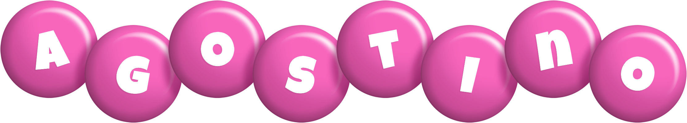 Agostino candy-pink logo