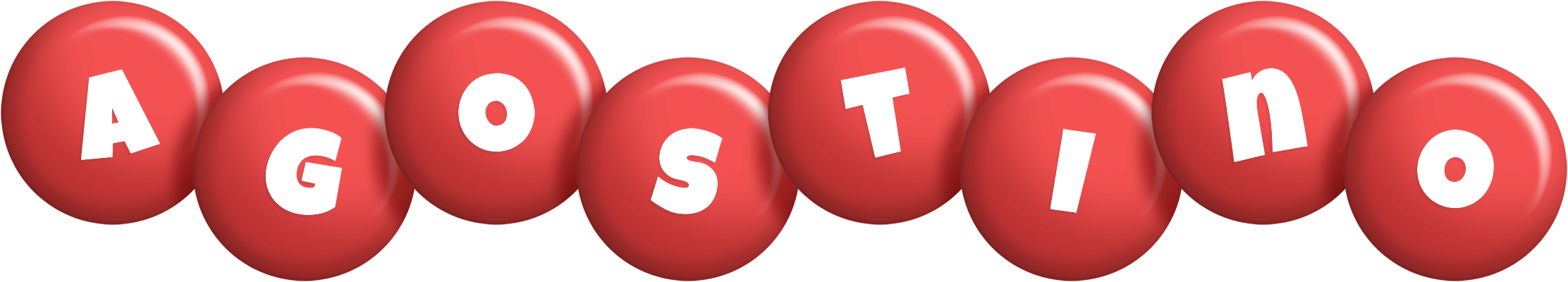 Agostino candy-red logo