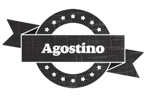 Agostino grunge logo