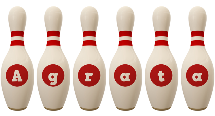 Agrata bowling-pin logo