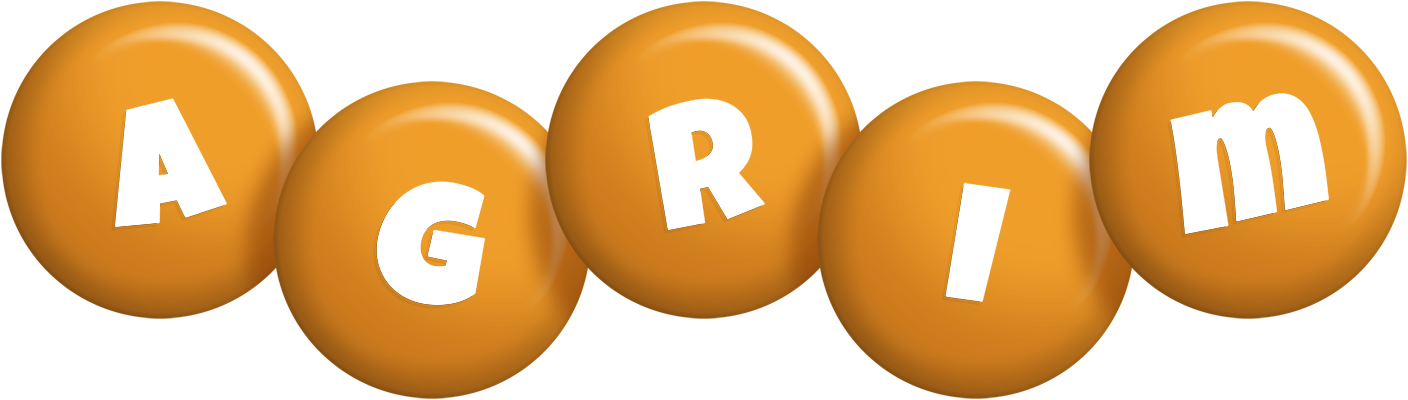 Agrim candy-orange logo