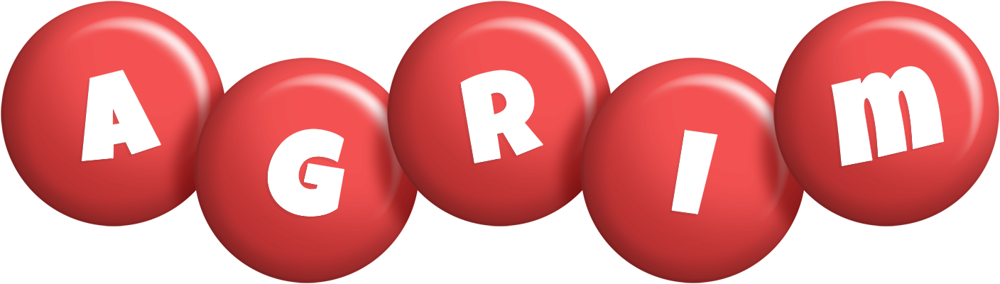 Agrim candy-red logo