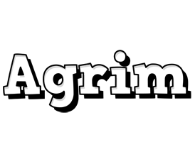 Agrim snowing logo