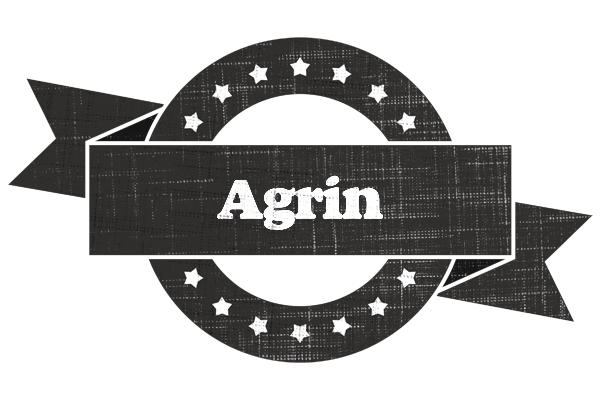 Agrin grunge logo