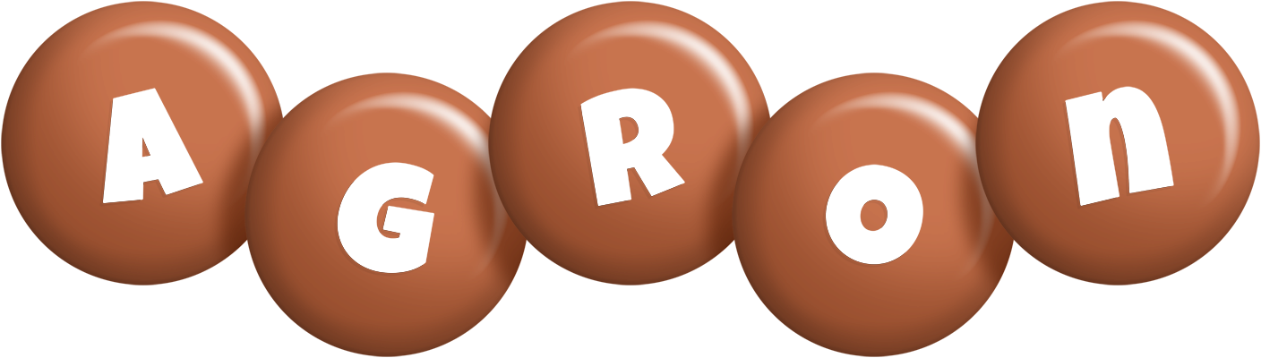 Agron candy-brown logo