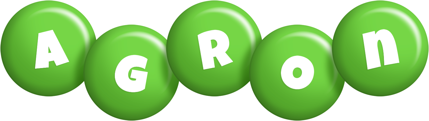 Agron candy-green logo