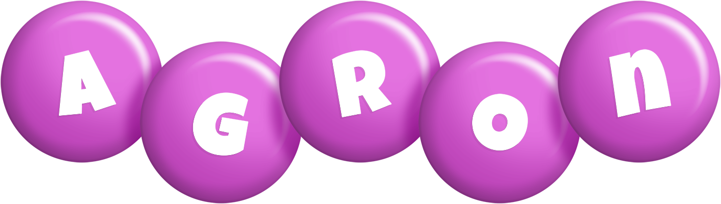 Agron candy-purple logo
