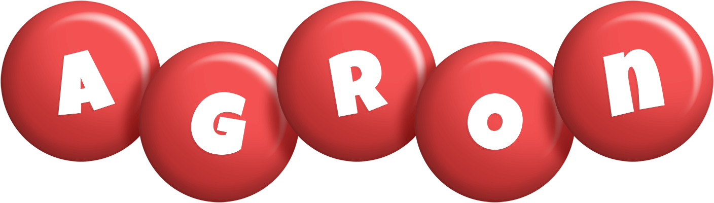 Agron candy-red logo