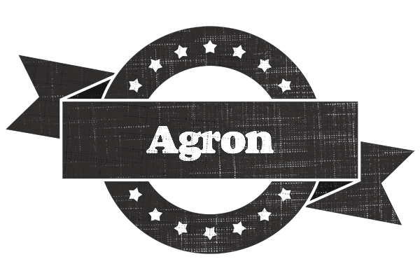 Agron grunge logo