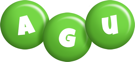 Agu candy-green logo