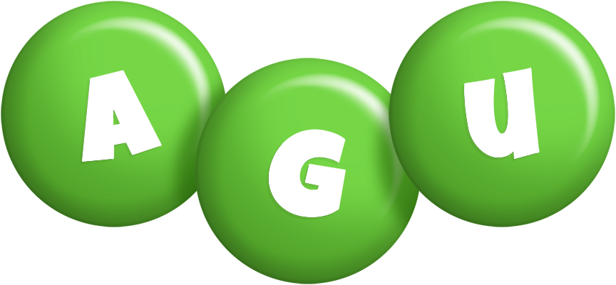 Agu candy-green logo