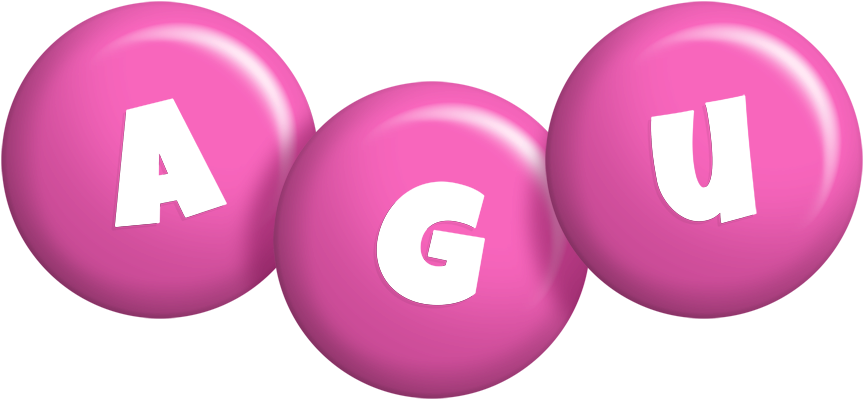 Agu candy-pink logo