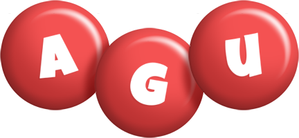 Agu candy-red logo