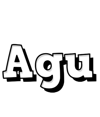 Agu snowing logo
