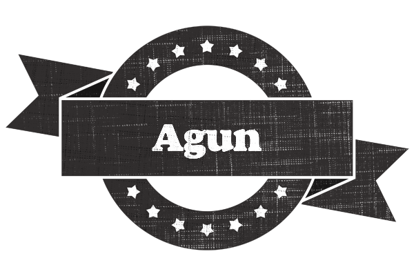 Agun grunge logo