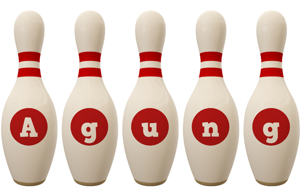 Agung bowling-pin logo