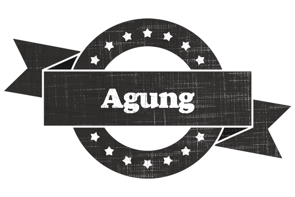 Agung grunge logo