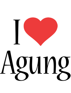 Agung i-love logo