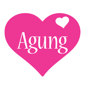 Agung love-heart logo