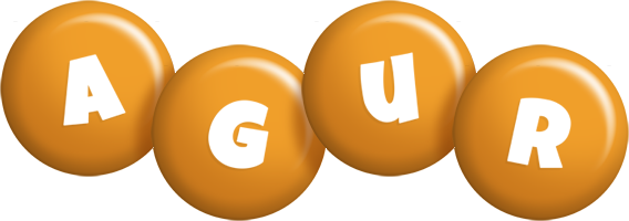 Agur candy-orange logo