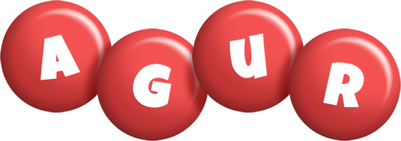 Agur candy-red logo