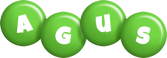 Agus candy-green logo