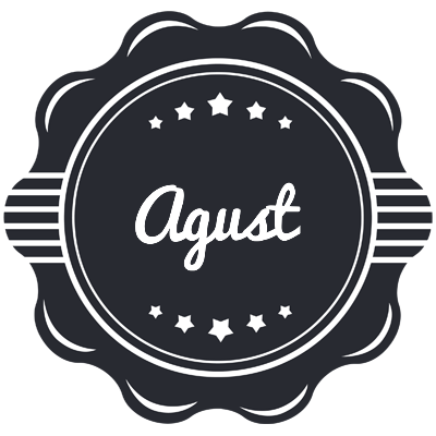 Agust badge logo