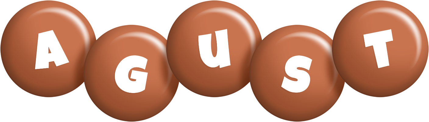 Agust candy-brown logo