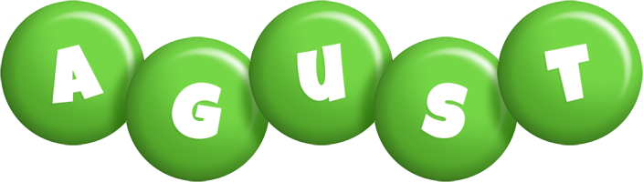 Agust candy-green logo