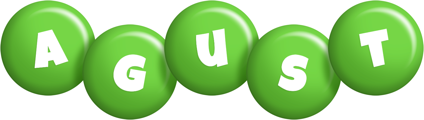 Agust candy-green logo