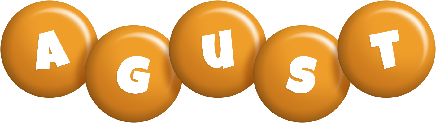 Agust candy-orange logo