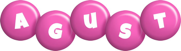 Agust candy-pink logo