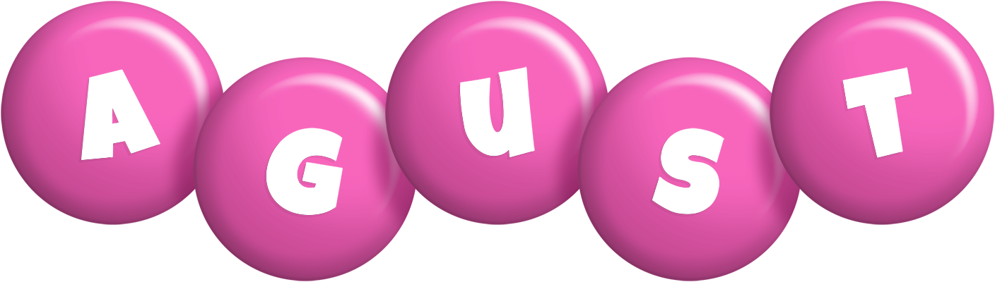 Agust candy-pink logo