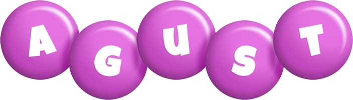 Agust candy-purple logo