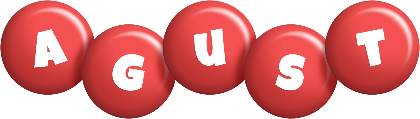 Agust candy-red logo