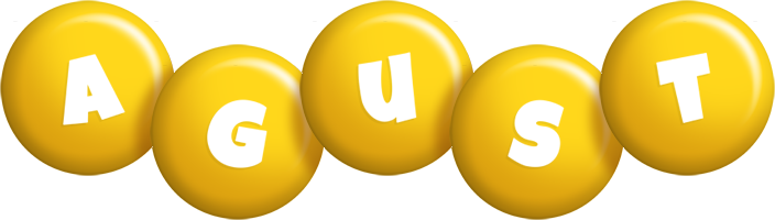 Agust candy-yellow logo