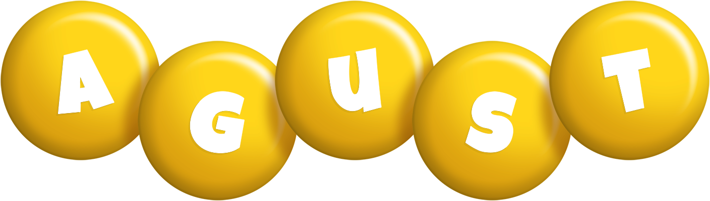 Agust candy-yellow logo
