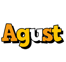 Agust cartoon logo