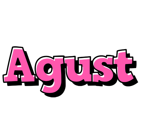 Agust girlish logo