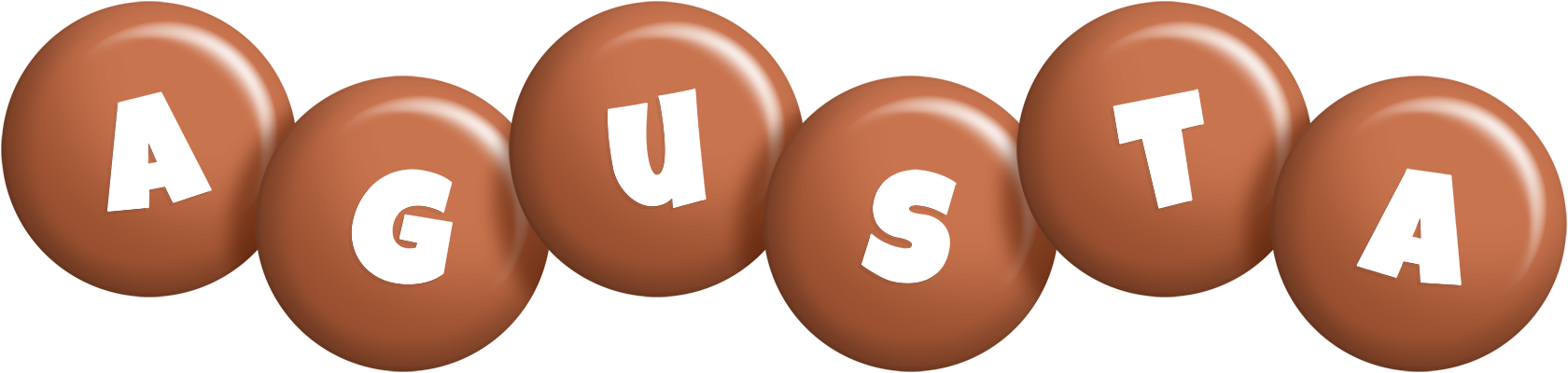Agusta candy-brown logo