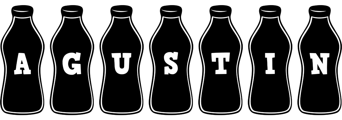 Agustin bottle logo