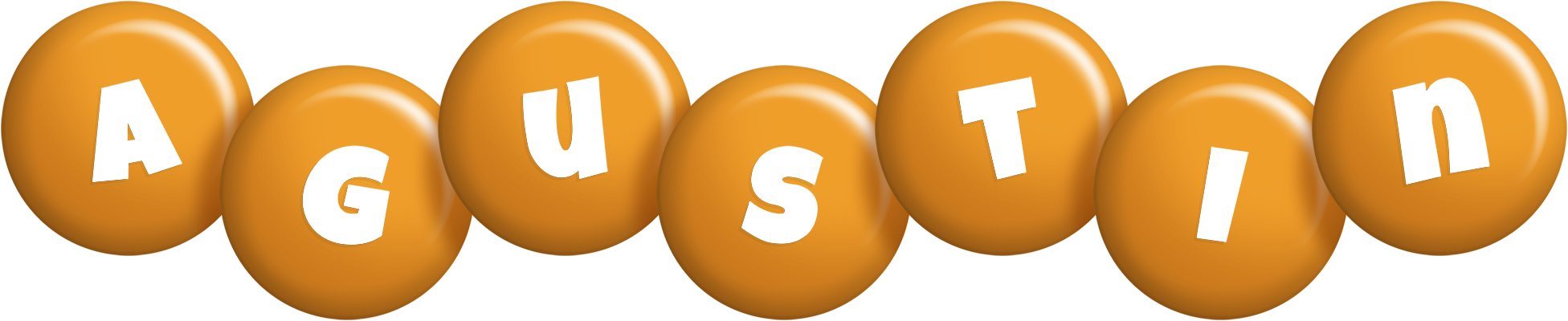 Agustin candy-orange logo